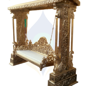 Brass Metal Claded Swing with Roof