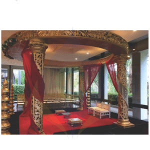 Crystal Mandap with Round Connectors