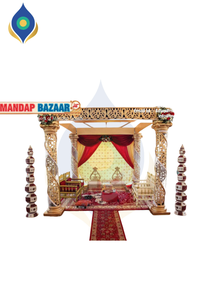 Crystal Mandap with Straight Connectors