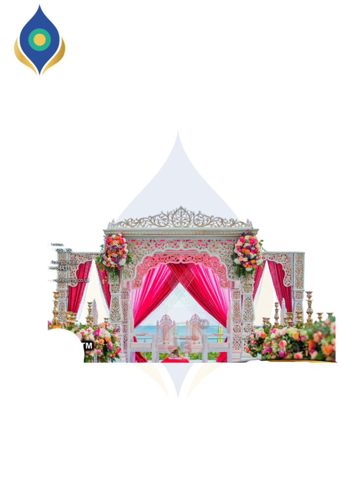 Jodha Akbar White and Gold Mandap
