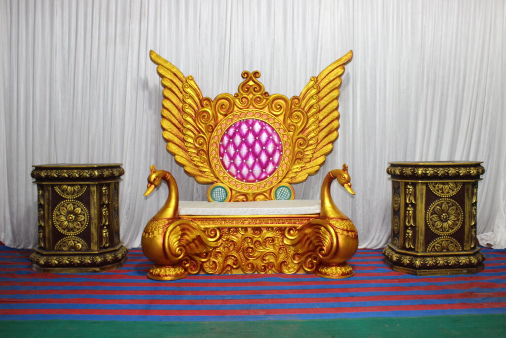 South Indian Peacock Back Sofa