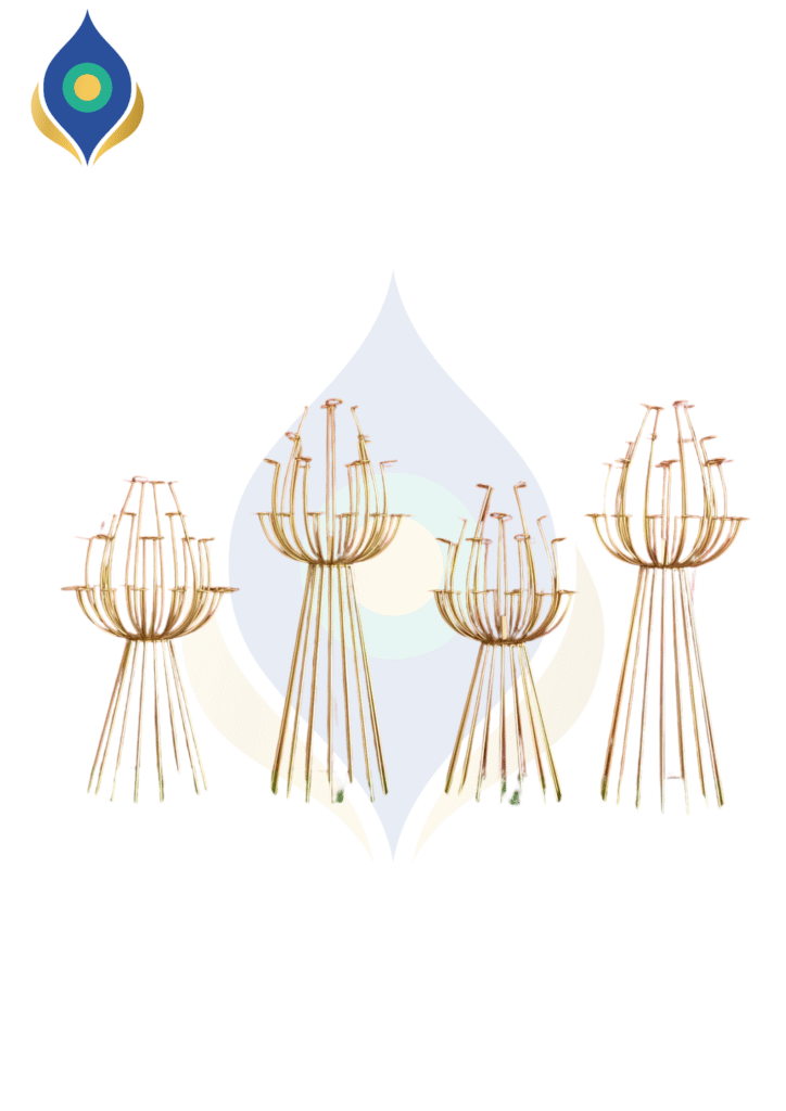 Metal Lotus Stand