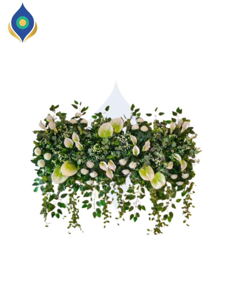 Green flower panels